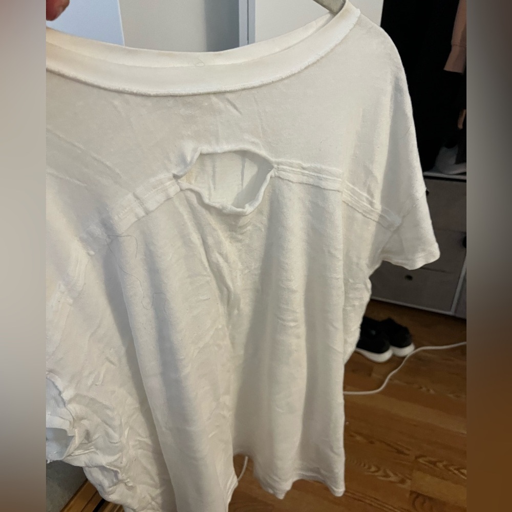 Free people, we the free white tee